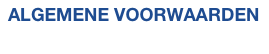ALGEMENE VOORWAARDEN